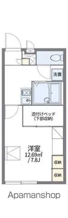 レオパレスシーサイドフォレスト【102号室】の間取り