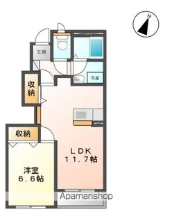 プラッツ・ステージⅡ【101号室】の間取り