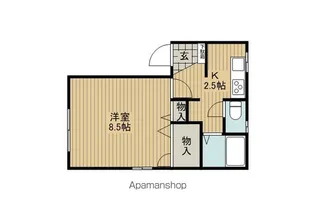コーポポプラ【102号室】の間取り