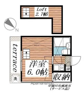 TWINB【1階】の間取り