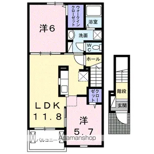アメージング【2階】の間取り