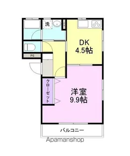 アンビシャス【102号室】の間取り