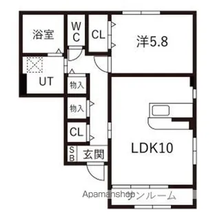 オリエンスA【1階】の間取り