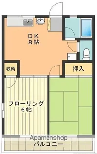 シティハイムアプリコット【202号室号室】の間取り