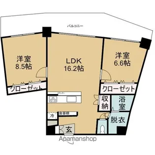 EAST VILLAGE【3階】の間取り