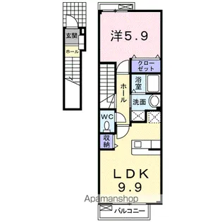 フエンテ・セレソ【2階】の間取り
