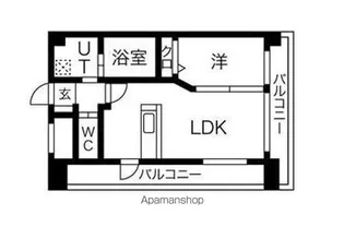 エムティースクエア吉塚駅前【8階】の間取り