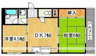大阪府大阪市住吉区南住吉2丁目【マンション】の間取り