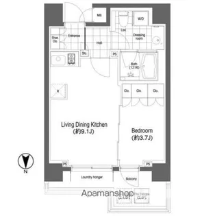 BPRレジデンス恵比寿【4階】の間取り