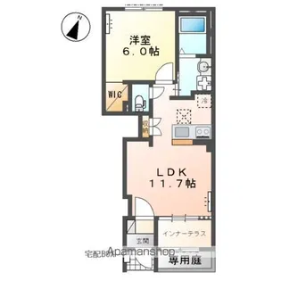 (仮)千駄塚アパートB【1階】の間取り