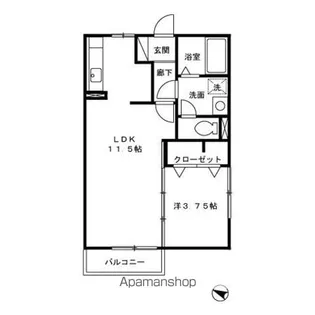 モナリエ西田【2階】の間取り