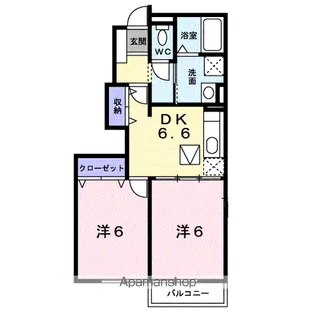 アタラクシアⅠーB【1階】の間取り