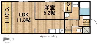 TCマンション【2階】の間取り