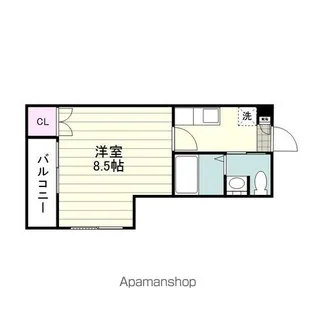 P.MARKS荒田【4階】の間取り