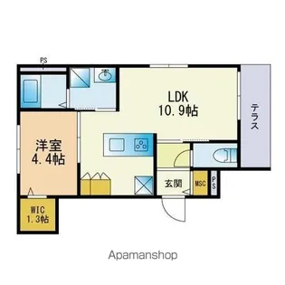 FORTIS藤崎弥生【1階】の間取り