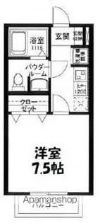 コーポおかやま【1階】の間取り