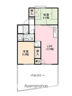 瀬戸ハイツAB【A202号室】の間取り