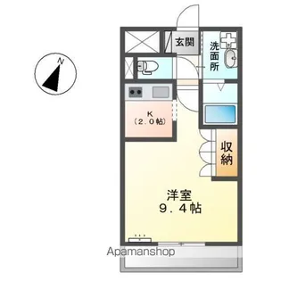 ヴァンベール【105号室】の間取り