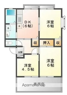 サンビレッジ西深津A【102号室号室】の間取り