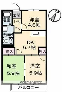ヴィラ児玉【1階】の間取り