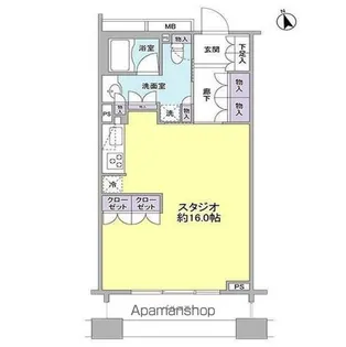 パークフラッツ銀座イースト【11階】の間取り