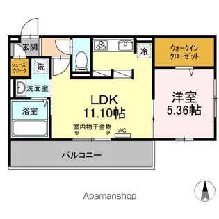 パークハイム上津【2階】の間取り
