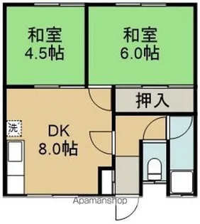 マンションあずま中道(マンションアズマナカミチ)【202号室】の間取り