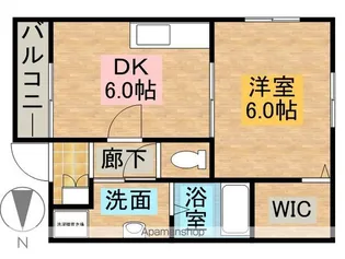 グランデージププレⅢ【2階】の間取り