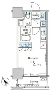 パークアクシス横濱関内SQUARE【8階】の間取り
