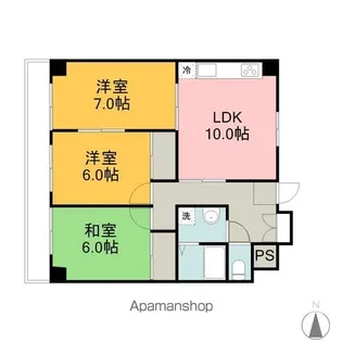 パークハイム中央【5階】の間取り