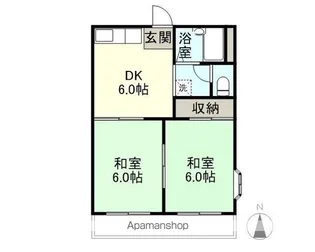 コーポフレグランスB【2階】の間取り