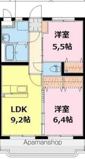 ファミリアODO【302号室】の間取り