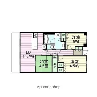 ドゥーエ仙台イースト【11階】の間取り