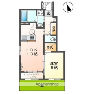 リアン・ソレイユ【1階】の間取り