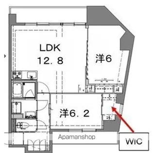 阪神ハイグレードマンション1番館【8階】の間取り