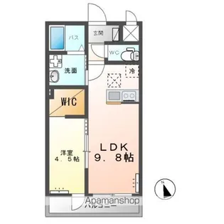 サンライズアイズ【1階】の間取り