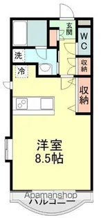 エスペーロ安東【101号室】の間取り