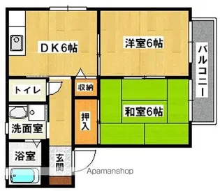 グレース日置【2階】の間取り
