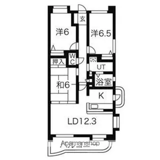 ダイアパレス泉中央三丁目【5階】の間取り