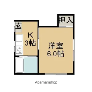 コーポ一栄【3階】の間取り