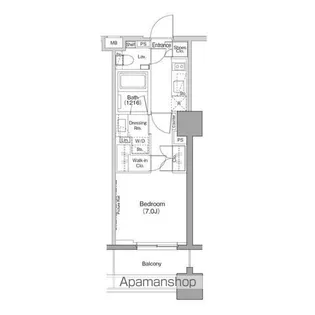 ザ・パークハビオ木場【12階】の間取り