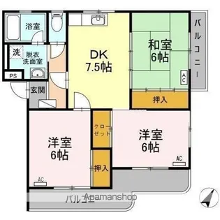 せいせいマンション【3階】の間取り