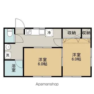 コーポきみまち2【2階】の間取り