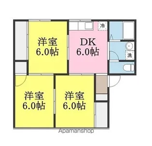 ガーデンハイツ G棟【2階】の間取り
