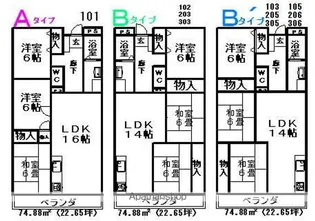 エージェックス古河【203号室】の間取り