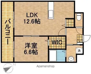 田畑ハイツそれいゆⅢ【1階】の間取り