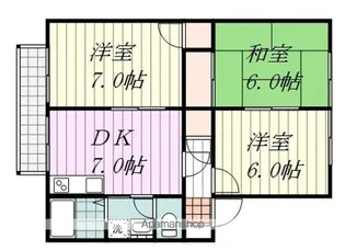 メイプル別府【203号室】の間取り