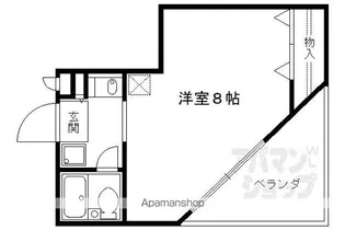 リバーパレス高野【407号室】の間取り