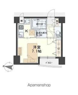 ラピス雨宮【6階】の間取り