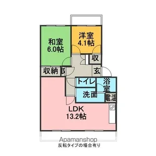 ハイツ弥風【2階】の間取り